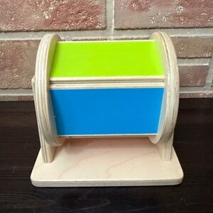 Lovevery Spinning Color Wheel Wooden Developmental Sensory Baby Toy